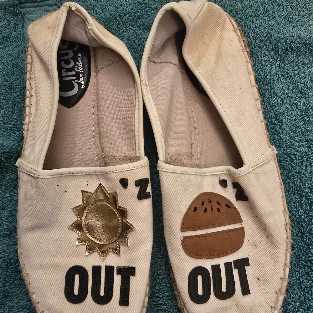 Circus by Sam Edelman Kids' Cream Canvas 'Out' Slip-On Shoes